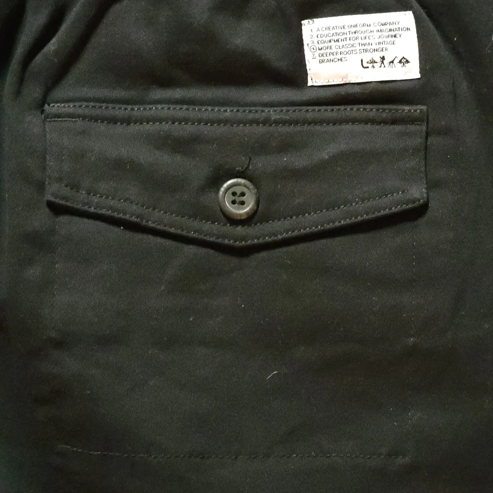 Men's Black Drawstring Jogger Pants - Picture 7 of 10